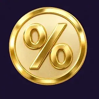 Gold percent coin — Tab66