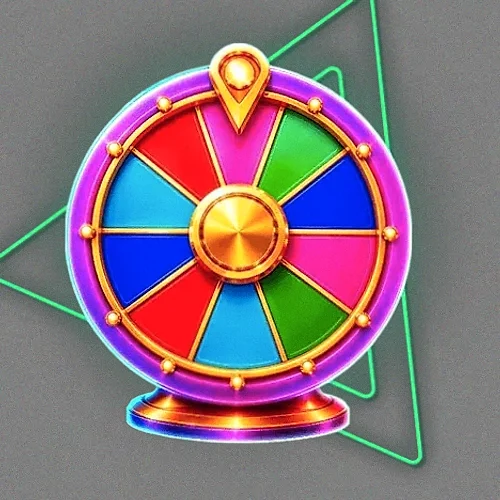 Colourful prize wheel
