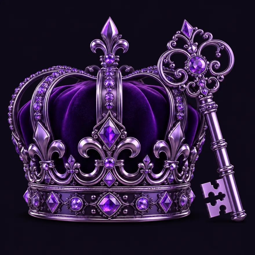 Royal crown and key — Tab66