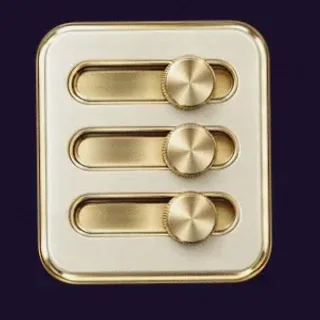 Three-knob control panel — Tab66