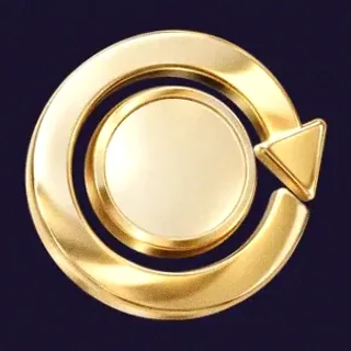 Gold circular arrow — Tab66